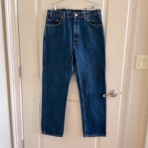 Levi’s 505 men’s straight jean.  36x32. Blue